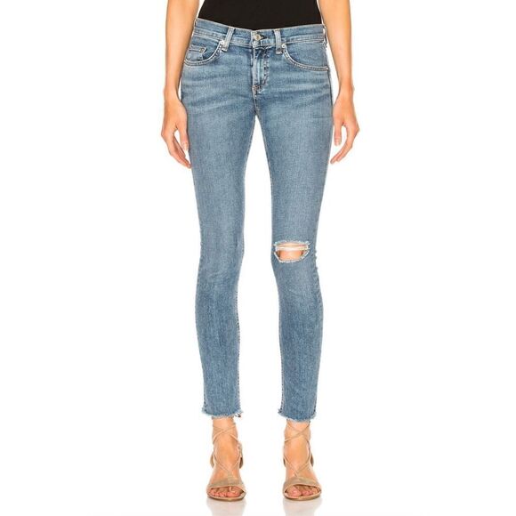 Rag & Bone Distressed Skinny Jean Denim Size 25 - Picture 15 of 15